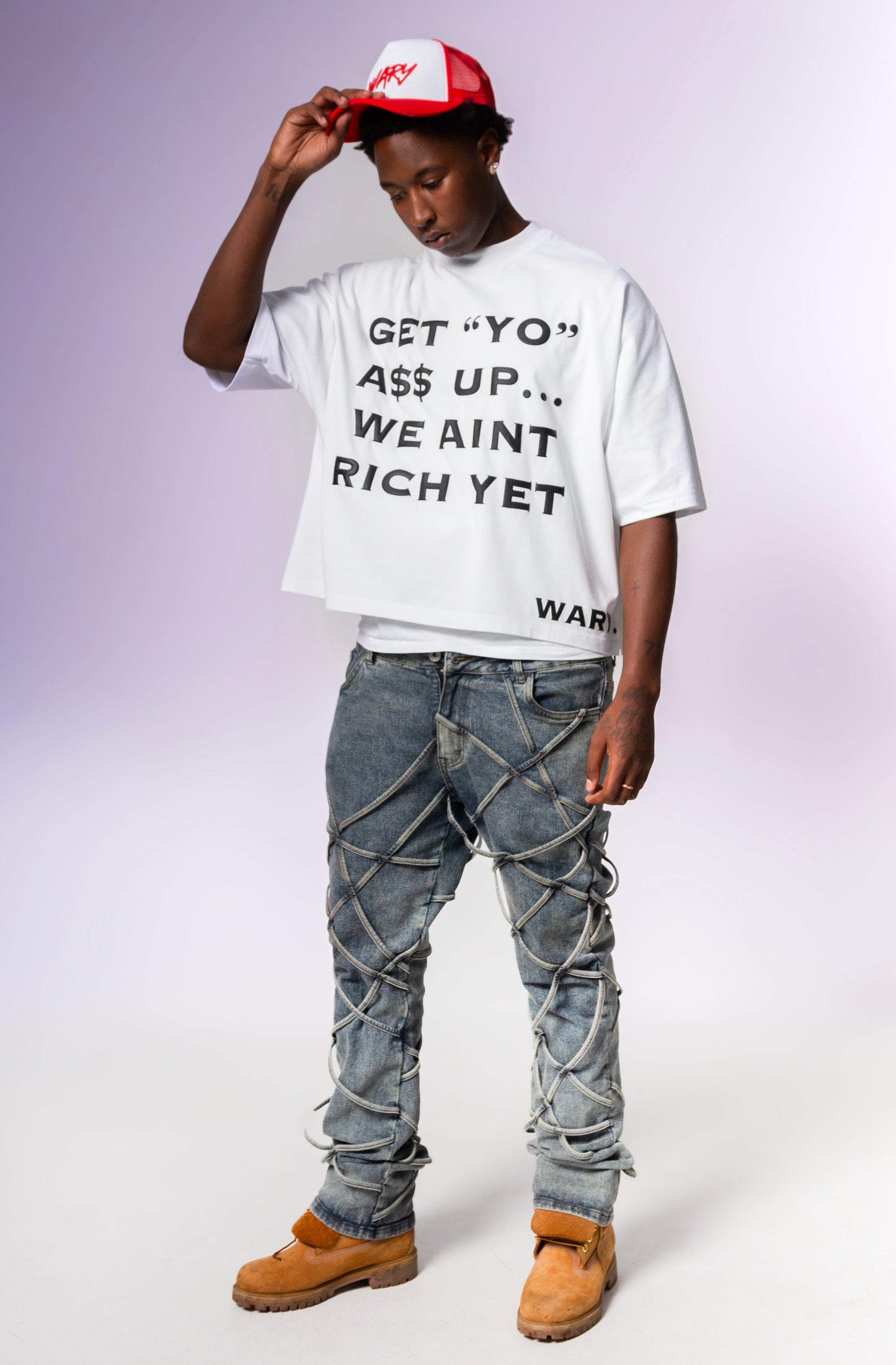 WHITE GET “YO” A$$ UP TEE